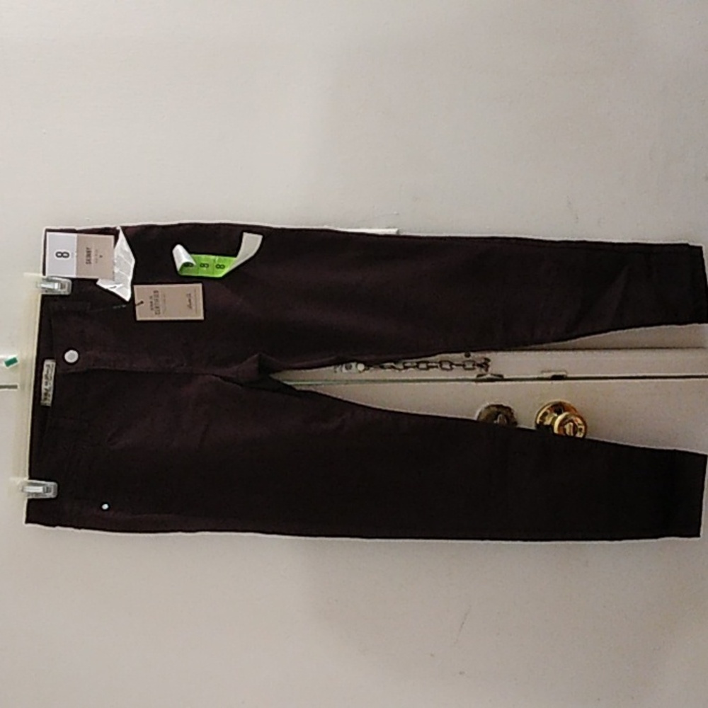 Burgundy skinny jeans by Denim Co. - Picture 4 of 5
